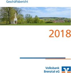 2018 Gesch&auml;ftsbericht - Volksbank Brenztal eG