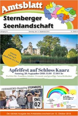 Sternberger Seenlandschaft - Die nächste Ausgabe des Amtsblattes erscheint am 12. Oktober 2019 - Amt Sternberger Seenlandschaft
