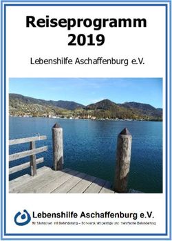 Reiseprogramm 2019 Lebenshilfe Aschaffenburg e.V.
