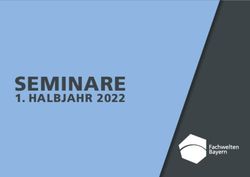 SEMINARE 1. HALBJAHR 2022 - Fachwelten Bayern