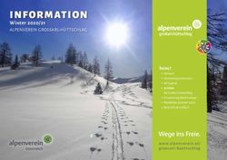 INFORMATION Winter 2020/21 - ALPENVEREIN GROSSARL-HÜTTSCHLAG - Österreichischer Alpenverein