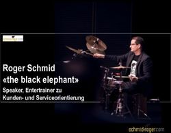 Roger Schmid "the black elephant" - Speaker, Entertrainer zu Kunden- und Serviceorientierung