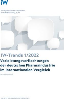 IW-Trends 1/2022 Vorleistungsverflechtungen der deutschen Pharmaindustrie im internationalen Vergleich - Institut der deutschen Wirtschaft