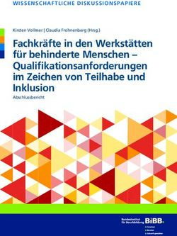 Fachkräfte in den Werkstätten für behinderte Menschen - Qualifikationsanforderungen im Zeichen von Teilhabe und Inklusion - WISSENSCHAFTLICHE ...