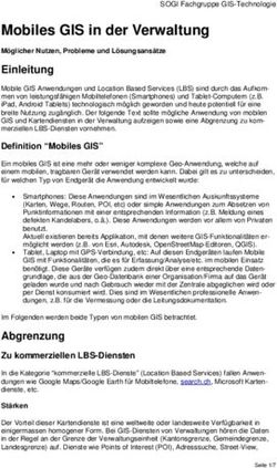 Mobiles GIS in der Verwaltung