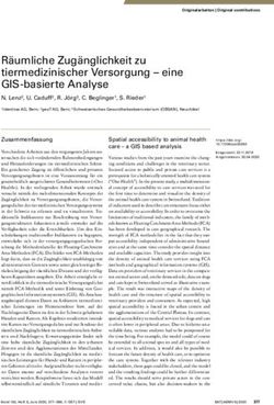 Räumliche Zugänglichkeit zu tiermedizinischer Versorgung - eine GIS-basierte Analyse