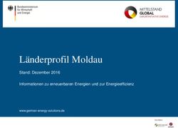 Länderprofil Moldau Stand: Dezember 2016 Informationen zu erneuerbaren Energien und zur Energieeffizienz - German Energy Solutions