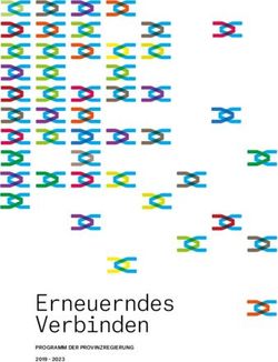 Erneuerndes Verbinden - PROGRAMM DER PROVINZREGIERUNG 2019 2023 - Provincie Limburg