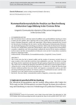 Kommunikationsanalytische Ans&auml;tze zur Beschreibung diskursiver Lagerbildung in der Corona-Krise