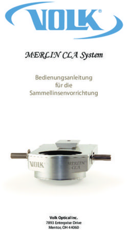 MERLIN CLA System Bedienungsanleitung f&uuml;r die Sammellinsenvorrichtung - Volk Optical Inc.