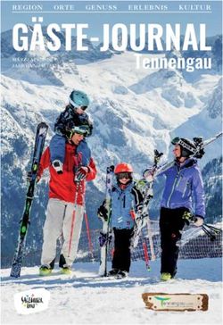 GÄSTE-JOURNAL Tennengau - REGION ORTE GENUSS ERLEBNIS KULTUR - Abtenau