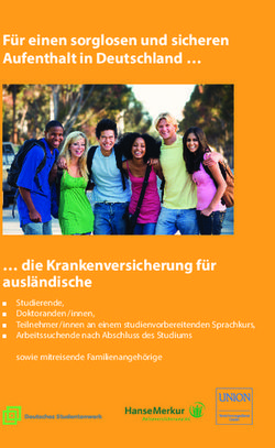 Für einen sorglosen und sicheren Aufenthalt in Deutschland - die Krankenversicherung für ausländische