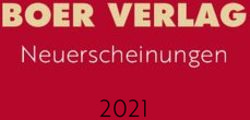 BOER VERLAG Neuerscheinungen 2021
