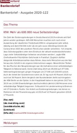 BANKENBRIEF BANKENBRIEF - AUSGABE 2020-122 - DAS THEMA KFW: MEHR ALS 600.000 NEUE SELBSTST&Auml;NDIGE - BUNDESVERBAND DEUTSCHER ...
