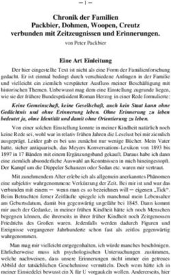 Chronik der Familien Packbier, Dohmen, Woopen, Creutz verbunden mit Zeitzeugnissen und Erinnerungen.