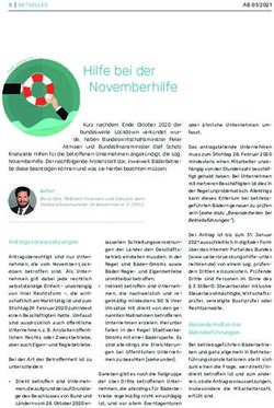 Hilfe bei der Novemberhilfe