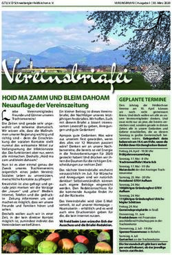Vereinsbriafei HOID MA ZAMM UND BLEIM DAHOAM - Neuauflage der Vereinszeitung