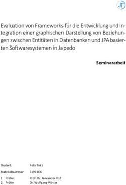 Evaluation von Frameworks f&uuml;r die Entwicklung und In- tegration einer graphischen Darstellung von Beziehungen zwischen Entit&auml;ten in Datenbanken ...
