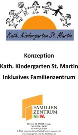 Konzeption Kath. Kindergarten St. Martin Inklusives Familienzentrum