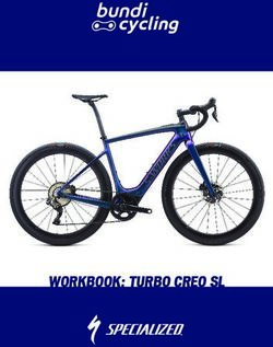 Bundi cycling - WORKBOOK: TURBO CREO SL - Bundicycling