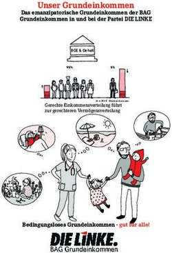 Unser Grundeinkommen Das emanzipatorische Grundeinkommen der BAG Grundeinkommen in und bei der Partei DIE LINKE