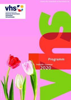 2020 Programm - vhs Osterholz-Scharmbeck