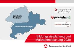 Bildungszielplanung und Maßnahmeplanung 2020 - Landkreis Northeim