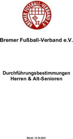 Bremer Fu&szlig;ball-Verband e.V - Durchf&uuml;hrungsbestimmungen Herren & Alt-Senioren - Stand: 12.10.2021