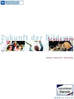 Zukunft der Bildung SCHULE 2020 - LERNEN - WACHSTUM - WOHLSTAND