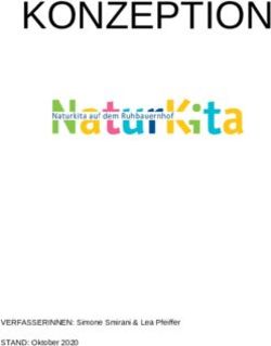 KONZEPTION - VERFASSERINNEN: Simone Smirani & Lea Pfeiffer STAND: Oktober 2020 - Kinderbetreuung im Dreisamtal