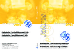 MUSLIMISCHES FAMILIENBILDUNGSWERK KÖLN - ANERKANNTE BILDUNGSSTÄTTE DER FAMILIENBILDUNG NACH 15 WBG-NRW