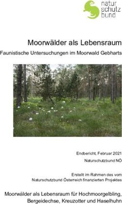 Moorwälder als Lebensraum - Faunistische Untersuchungen im Moorwald Gebharts - Naturschutzbund ...