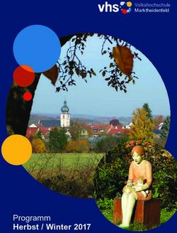 Programm Herbst / Winter 2017 - Volkshochschule Marktheidenfeld - vhs Marktheidenfeld