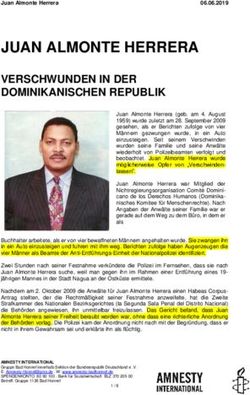 JUAN ALMONTE HERRERA VERSCHWUNDEN IN DER DOMINIKANISCHEN REPUBLIK - Amnesty Bad Honnef