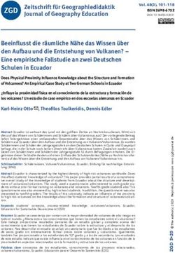 Zeitschrift f&uuml;r Geographiedidaktik Journal of Geography Education