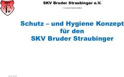 Schutz - und Hygiene Konzept f&uuml;r den SKV Bruder Straubinger - SKV Bruder Straubinger e.V.