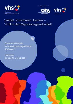 Vielfalt. Zusammen. Lernen - VHS in der Migrationsgesellschaft - Erste bundesweite fachbereichsübergreifende Konferenz Hannover 19. bis 20. Juni ...