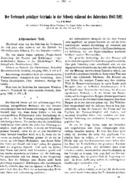 Der Verbrauch geistiger Getränke in der Schweiz während des Jahrzehnts 1903/1912.