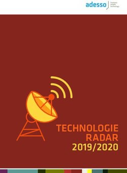 TECHNOLOGIE RADAR 2019/2020 - adesso Schweiz AG