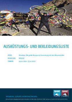 AUSR&Uuml;STUNGS- UND BEKLEIDUNGSLISTE