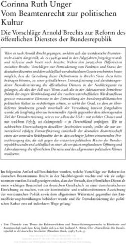 Corinna Ruth Unger Vom Beamtenrecht zur politischen Kultur - Nomos eLibrary