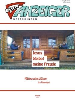 Jesus bleibet meine Freude - Ausgabe I / 21 - CVJM Derendingen