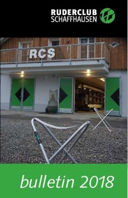 Bulletin 2018 - beim Ruderclub Schaffhausen