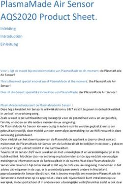 PLASMAMADE AIR SENSOR AQS2020 PRODUCT SHEET - INLEIDING INTRODUCTION EINLEITUNG