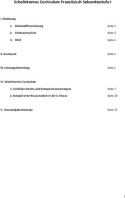 Schulinternes Curriculum Franz&ouml;sisch Sekundarstufe I