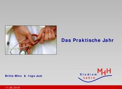 Das Praktische Jahr Britta Minx & Ingo Just 11.05.2019 - Medizinische Hochschule Hannover