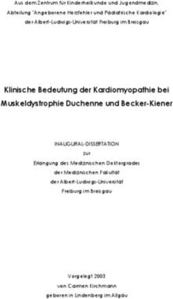 Klinische Bedeutung der Kardiomyopathie bei Muskeldystrophie Duchenne und Becker-Kiener