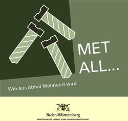 MET ALL... Wie aus Abfall Mehrwert wird - Ministerium f&uuml;r Umwelt, Klima und ...