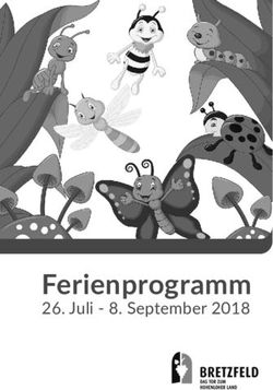 Ferienprogramm 26. Juli - September 2018 - Gemeinde Bretzfeld