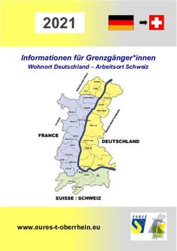 2021 Informationen f&uuml;r Grenzg&auml;nger*innen - Wohnort Deutschland - Arbeitsort Schweiz - EURES-T Oberrhein